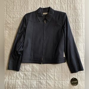 NWT Valerie Stevens Denim zip jacket.